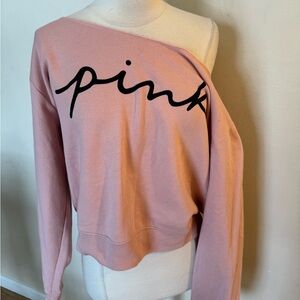 Victoria secret Pink Off-Shoulder Sweatshirt